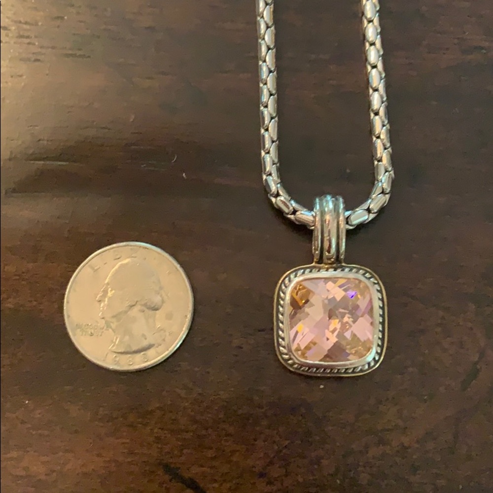Designer like pink necklace